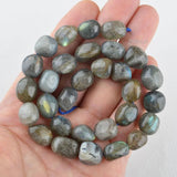 ZHEN-D Natural Stones Flash Stone Fantasy Irregular Oval Loose Beads
