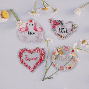 50pcs Mixed Cartoon Animals and Flowers Acrylic Beads for DIY Jewelry