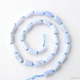 ZHEN-D Purple Agate Cylindrical Loose Beads for Jewelry Making
