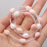 Natural Shell Buds DIY Jewelry Necklace Bracelet Size 8x10mm 15 Pcs