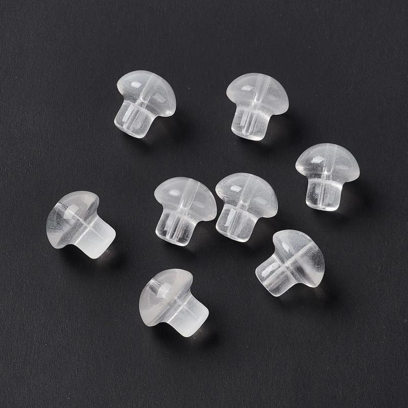 200pc Mushroom Shape Glass Bead for Jewelry Making