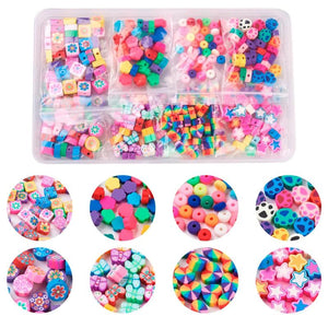 320Pcs Colorful Polymer Clay Beads DIY Jewelry Making