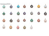 Natural Gemstone Fox Pendant Charms 10Pcs/Pack