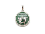 Natural Gemstone Fox Pendant Charms 10Pcs/Pack