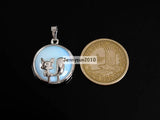Natural Gemstone Fox Pendant Charms 10Pcs/Pack