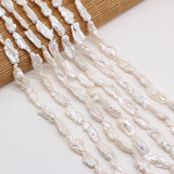 Freshwater Pearl Beads Long Strip Shape for Jewelry Making DIY
