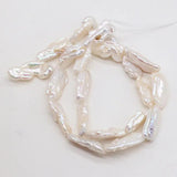 Freshwater Pearl Beads Long Strip Shape for Jewelry Making DIY