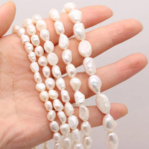 Grey Freshwater Pearl Beads for Jewelry Making