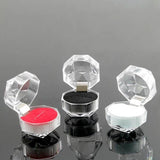 20PCS Acrylic Crystal Ring Earring Storage Display Boxes Clear Wedding Package