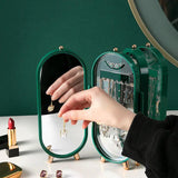 Foldable Jewelry Organizer Earrings Necklace Display Storage Box