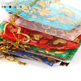 50pcs Colorful Organza Bags Jewelry Candy Wedding Party Bags