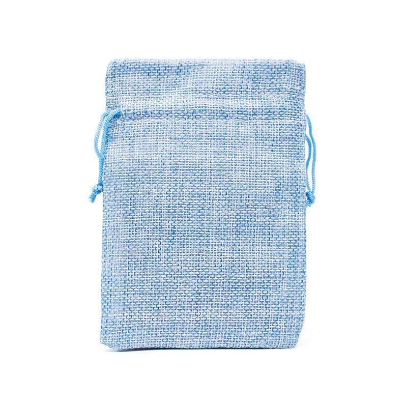 10Pcs Natural Jute Gift Bags Drawstring Burlap Bag Wedding Favor Jewelry Packagi
