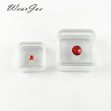 Acrylic Gem Holder Stand Transparent Elastic Membrane Beads Display Box
