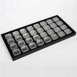 Acrylic Gem Holder Stand Transparent Elastic Membrane Beads Display Box
