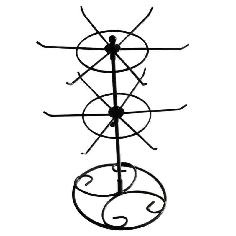 2-Tier Jewelry Stand Earrings Necklace Ring Display Organizer