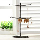 2-Tier Jewelry Stand Earrings Necklace Ring Display Organizer