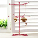 2-Tier Jewelry Stand Earrings Necklace Ring Display Organizer