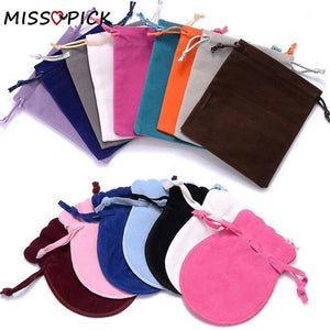 10Pcs 7x9cm Velvet Drawstring Bag Jewelry Pouch Wedding Christmas Favor Gift Bag
