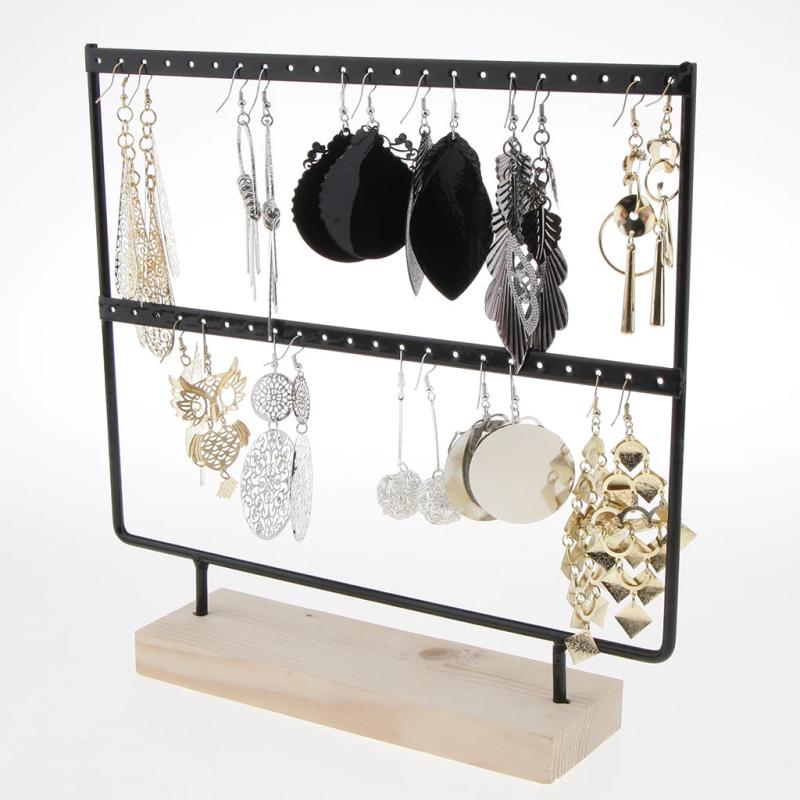 Earring Organizer Jewelry Display Rack Stand - Dangle & Hook Earrings