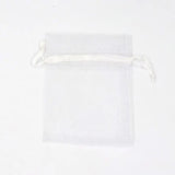 50pcs Pink Transparent Organza Bag Jewelry Wedding Party Beads