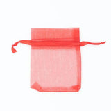 50pcs Pink Transparent Organza Bag Jewelry Wedding Party Beads