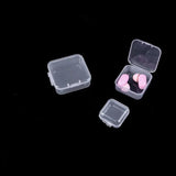 Mini Storage Box Transparent Square Plastic Box Earrings Jewelry Packaging