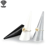 5/10 pcs Acrylic Cone Finger Ring Display Stand Holder