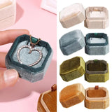 Velvet Jewelry Box Pendant Box with Detachable Lid