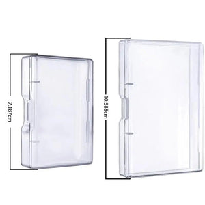 5pcs Square Plastic Jewelry Storage Box Transparent Display Tool Case