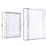 5pcs Square Plastic Jewelry Storage Box Transparent Display Tool Case