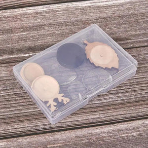 5pcs Square Plastic Jewelry Storage Box Transparent Display Tool Case