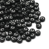 4x7mm Acrylic Beads Flat Round Pick Letters Loose Alphabet Spacer Beads