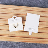 50Pcs 6x6cm Rectangle Earring Display Cards Holder