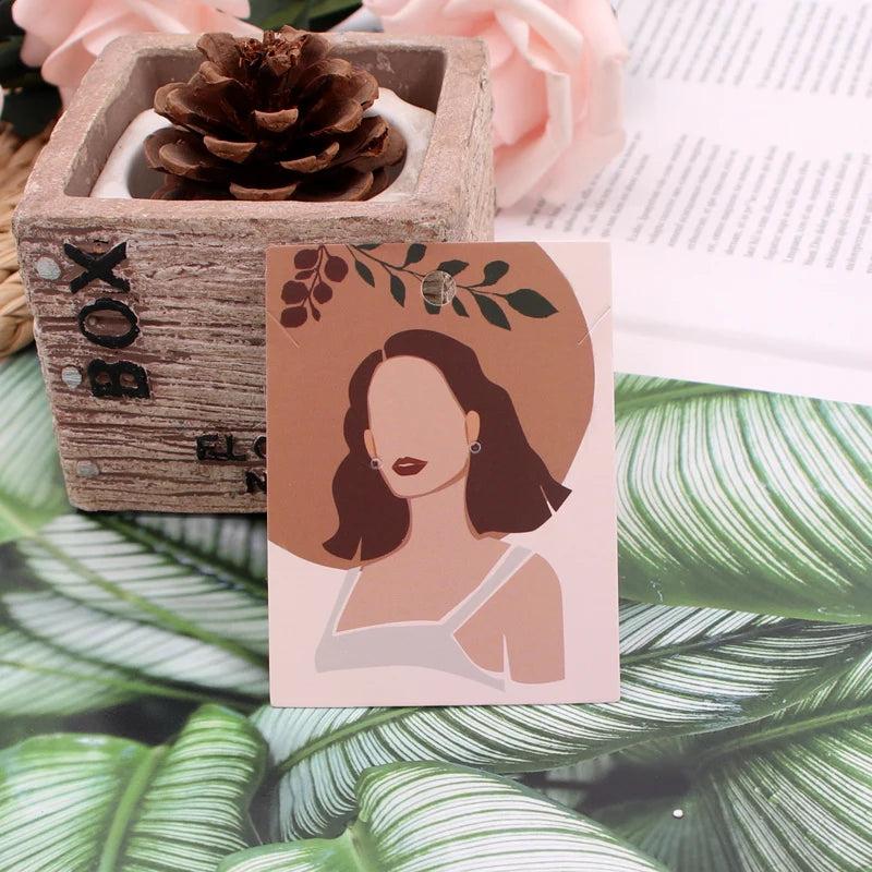 20pcs Colorful Paper Earring Necklace Display Cards 6x8CM