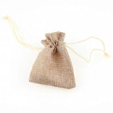 10pcs Colorful Drawstring Burlap Bag for Wedding Party Gift Jewelry Storage