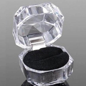10pcs Acrylic Transparent Jewelry Box Gift Display Case Wedding Packaging