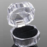10pcs Acrylic Transparent Jewelry Box Gift Display Case Wedding Packaging