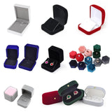 Portable Double Rings Box Wedding Engagement Ring Case Organizer for Women