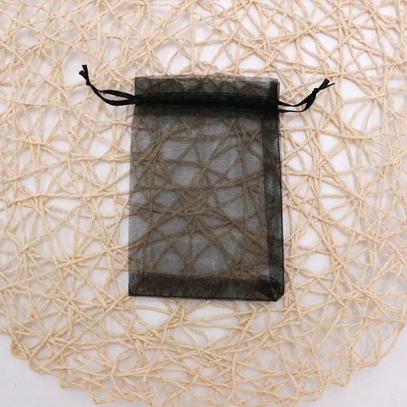 50pcs Drawstring Organza Bags Jewelry Packing Gift Pouches 11x16cm