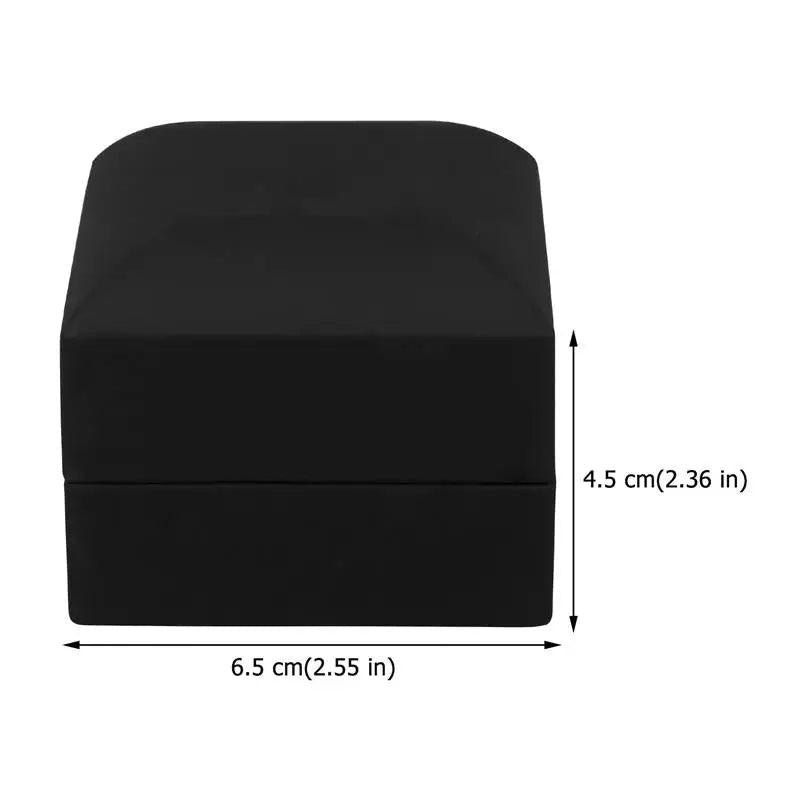 LED Lighted Ring Storage Box Jewelry Display Case Proposal Ring Storage Box