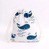 10pcs Cotton Drawstring Gift Bags 9x12 8x10cm Linen Jewelry Packaging Charms Bag