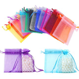 50pcs/lot Organza Bag Drawstring Jewelry Packaging Wedding Pouches
