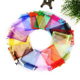 30x40cm Organza Jewelry Pouches Christmas Party Candy Bags 10pcs