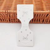 50pcs Star Bowknot Display Cards for Hair Rope Bracelet DIY Jewelry Cardboard