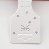 50pcs Star Bowknot Display Cards for Hair Rope Bracelet DIY Jewelry Cardboard