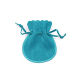 10pcs Small Round Velvet Bags 8x9.5 10x13cm Jewelry Pouches Wedding