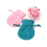 10pcs Small Round Velvet Bags 8x9.5 10x13cm Jewelry Pouches Wedding