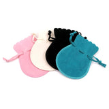 10pcs Small Round Velvet Bags 8x9.5 10x13cm Jewelry Pouches Wedding