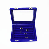 Velvet Earring Ring Organizer Display Case