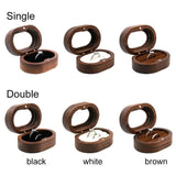 Wooden Love Gift Jewelry Box Ring Storage Holder